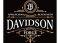 2" Round Davidson Forge vinyl stickers