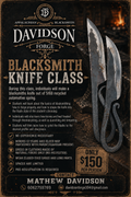 Blacksmith knife class 8am-12pm