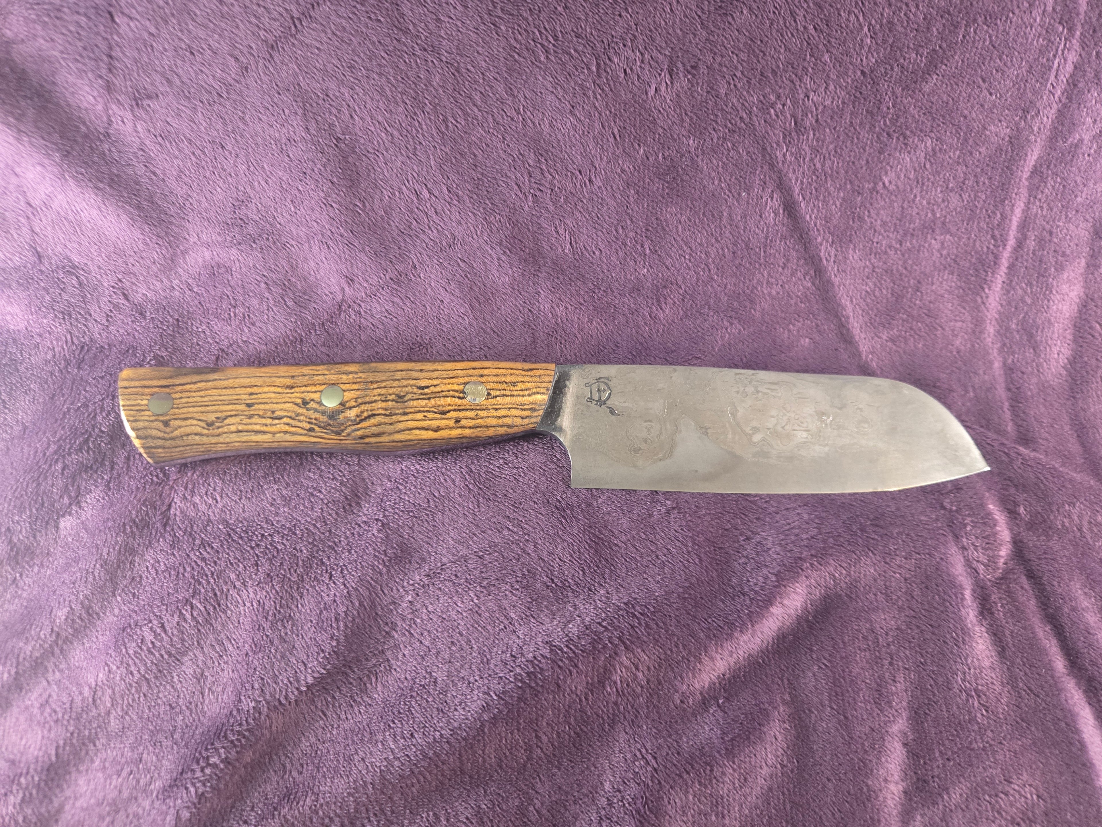 5" Bloomery Iron cladded Sheepsfoot/Santoku